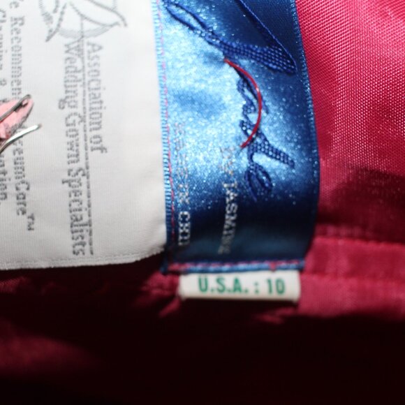 Jade by Jasmine Pastel Rouched Tiered Special Occaision Dress Sz 10 - Picture 6 of 10